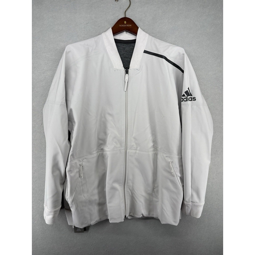 Adidas Men's Jacket COAT Reversible ZNE Black/GRAY & Cream CW0116 NWT Large‎ New